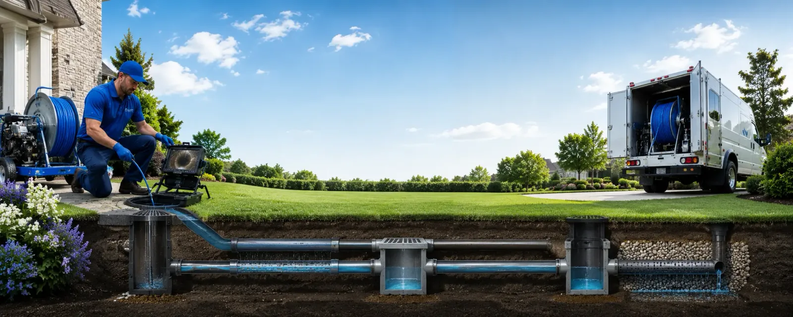 Outdoor drain cleaning information for Okreek, SD